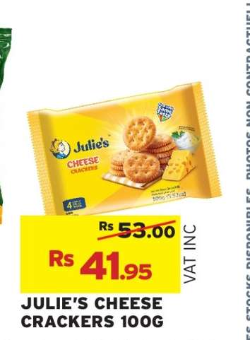 Julie's Cheese Crackers 100g