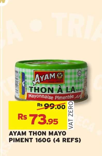 AYAM THON MAYO PIMENT 160G (4 REFS)