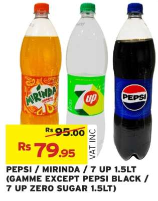 PEPSI / MIRINDA / 7 UP 1.5LT