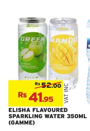 ELISHA FLAVOURED SPARKLING WATER 350ML (GAMME)
