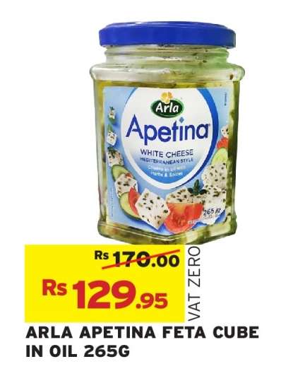 ARLA APETINA FETA CUBE IN OIL 265G