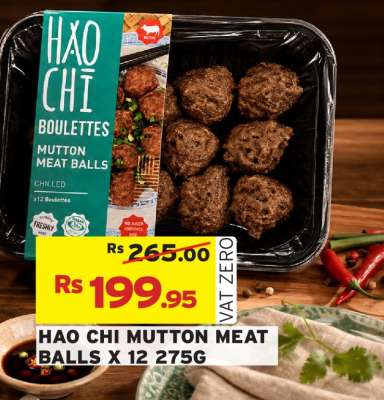 HAO CHI MUTTON MEAT BALLS X 12 275G