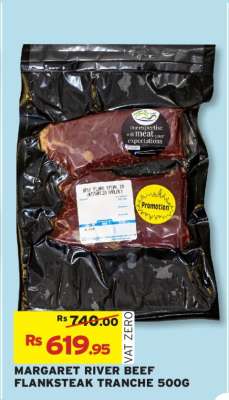 MARGARET RIVER BEEF FLANKSTEAK TRANCHE 500G