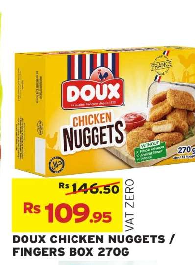 DOUX CHICKEN NUGGETS / FINGERS BOX 270G