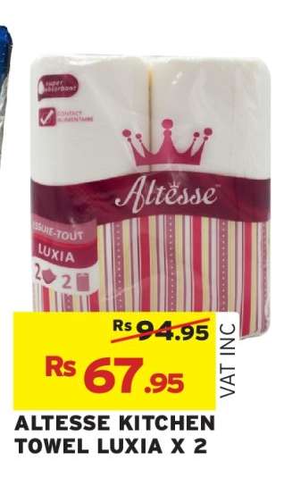 ALTESSE KITCHEN TOWEL LUXIA X 2
