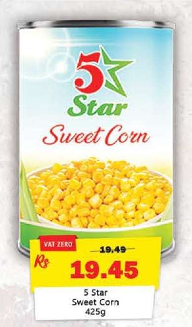 5 Star Sweet Corn 425g