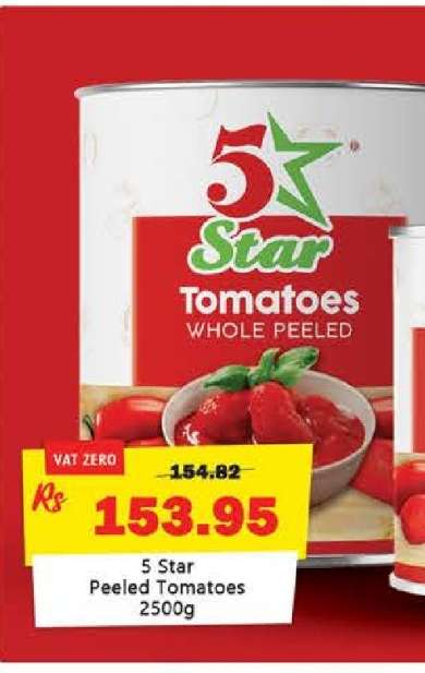 5 Star Peeled Tomatoes