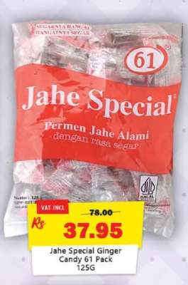 Jahe Special Ginger Candy 61 Pack 125g