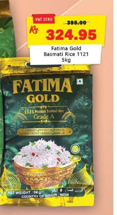 Fatima Gold Basmati Rice 1121 5kg