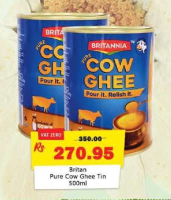 Britan Pure Cow Ghee Tin 500ml