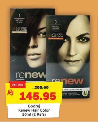 Godrej Renew Hair Color 50ml (2 Refs)