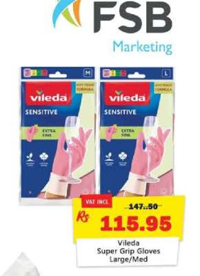 Vileda Super Grip Gloves Large/Med