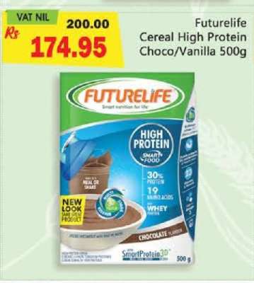 Futurelife Cereal High Protein Choco/Vanilla 500g