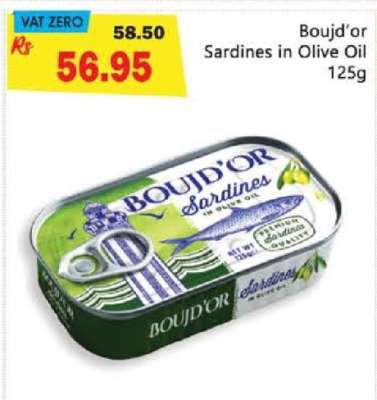 Boujd’Or Sardines In Olive Oil 125g