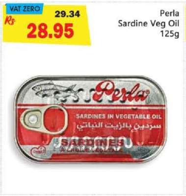 Perla Sardine Veg Oil 125g