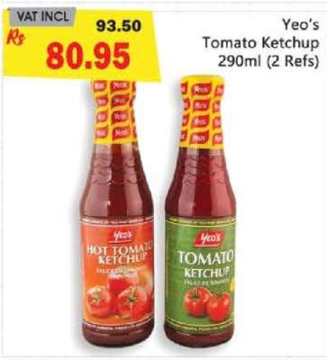 Yeo's Tomato Ketchup 290ml (2 Refs)