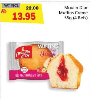 Moulin D'Or Muffins Creme 55g (4 Refs)