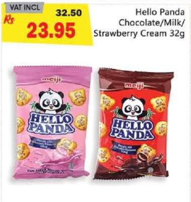 Hello Panda Chocolate/Milk/Strawberry Cream 32g