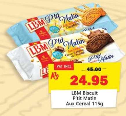 LBM Biscuit P'tit Matin Aux Cereal 115g