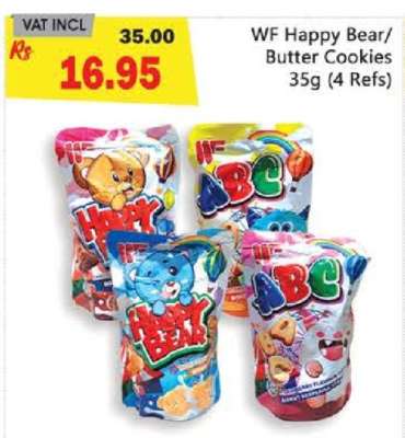 WF Happy Bear/Butter Cookies 35g (4 Refs)