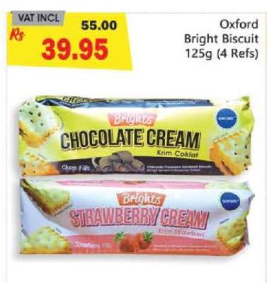 Oxford Bright Biscuit 125g (4 Refs)