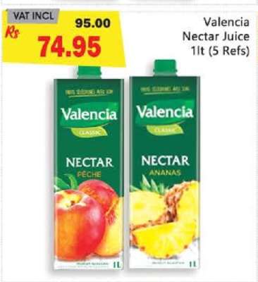 Valencia Nectar Juice 1lt (5 Refs)