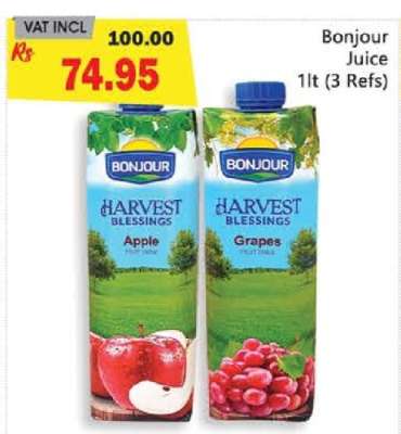 Bonjour Juice 1lt (3 Refs)