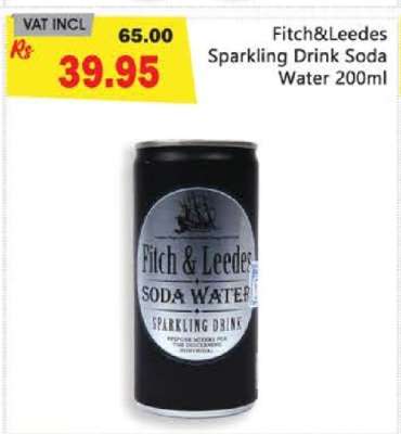 Fitch&Leedes Sparkling Drink Soda Water 200ml