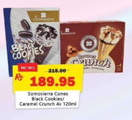 Somosierra Cones Black Cookies/Caramel Crunch 4x120ml