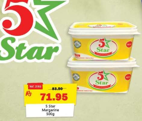 5 Star Margarine 500g
