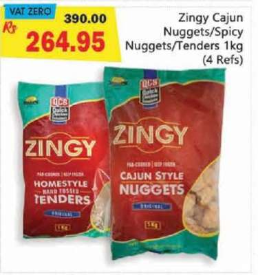 Zingy Cajun Nuggets/Spicy Nuggets/Tenders 1kg