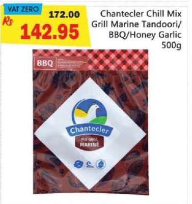 Chantecler Chill Mix Grill Marine Tandoori/BBQ/Honey Garlic 500g