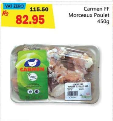 Carmen FF Morceaux Poulet 450g