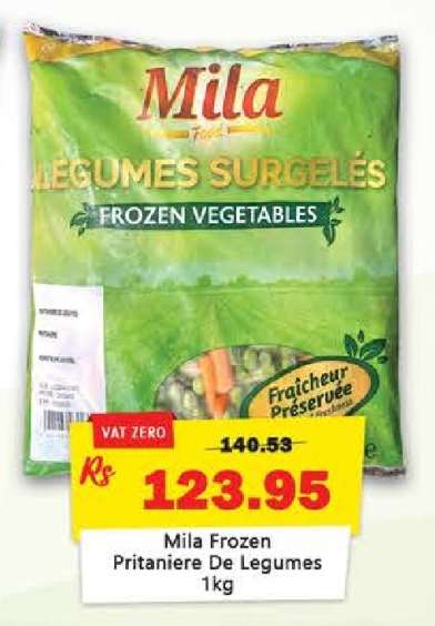 Mila Frozen Pritaniere De Legumes 1kg