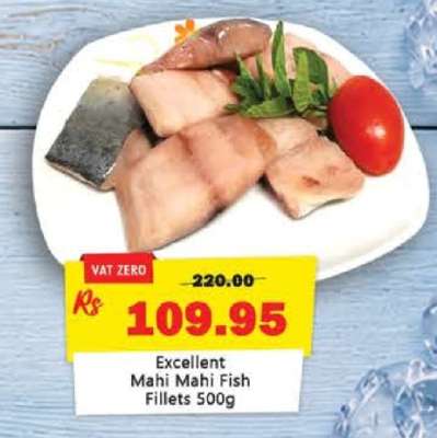 Excellent Mahi Mahi Fish Fillets 500g