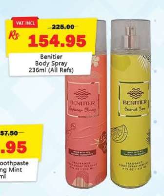 Benitier Body Spray 236ml (All Refs)