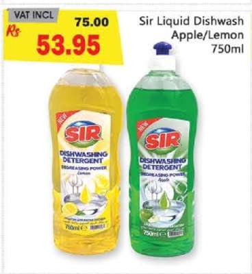 Sir Liquid Dishwash Apple/Lemon 750ml
