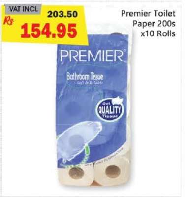 Premier Toilet Paper 200s x10 Rolls