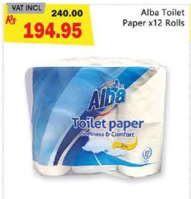 Alba Toilet Paper x12 Rolls