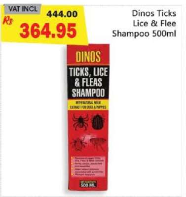 Dinos Ticks Lice & Flee Shampoo 500ml