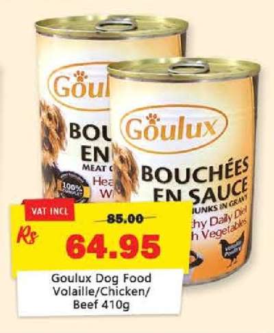 Goulux Dog Food Volaille/Chicken/Beef 410g