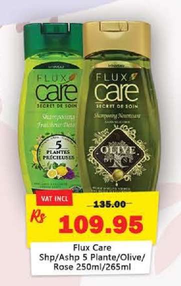 Flux Care Shp/Ashp 5 Plante/Olive/Rose 250ml/265ml