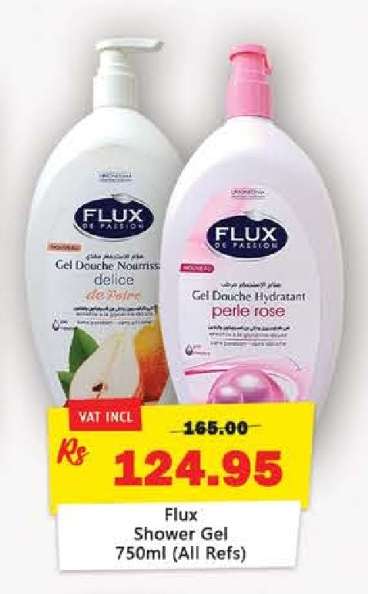 Flux Shower Gel 750ml (All Refs)