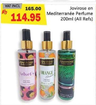 Jovirose en Mediterranee Perfume 200ml (All Refs)