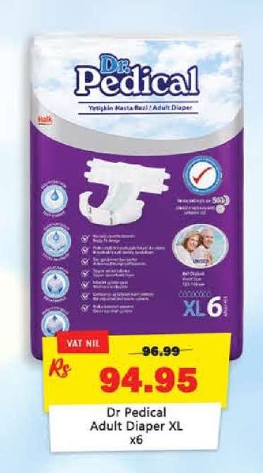 Dr Pedical Adult Diaper XL X6