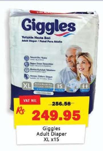 Giggles Adult Diaper XL x15