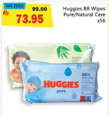Huggies BB Wipes Pure/Natural Care x56