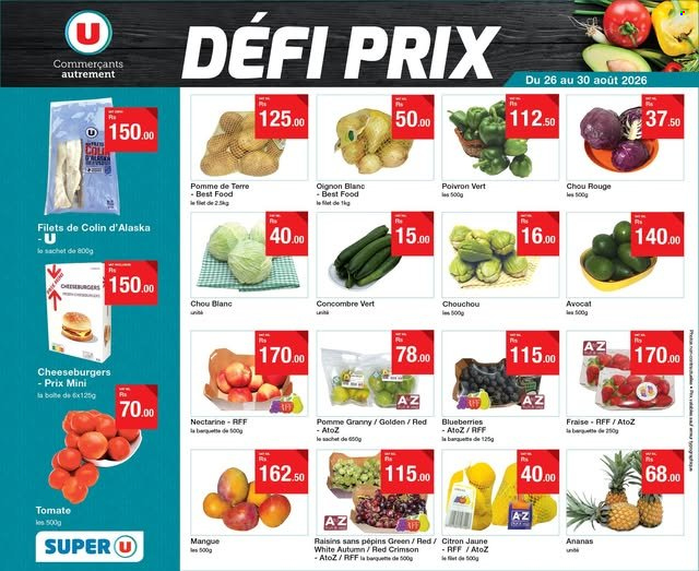 Super U catalogue - 26.08.2026 - 30.08.2026. Page 1