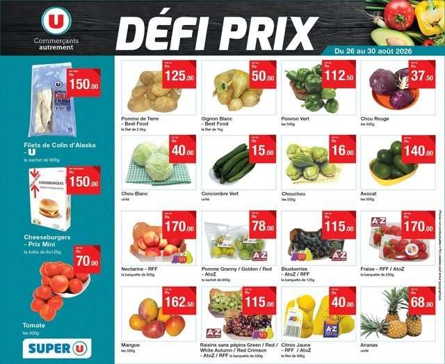 Super U Catalogue - 26.08.2026 - 30.08.2026.