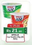 APOLLO Cup Noodles 85g (All Flafs)